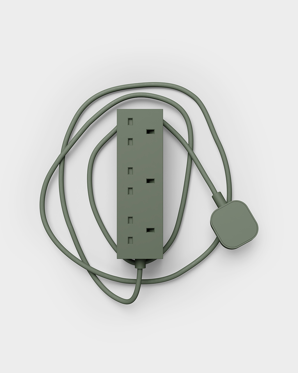 Pedestal Power Bar 2 metres UK Power Bar 019 Mossy Green